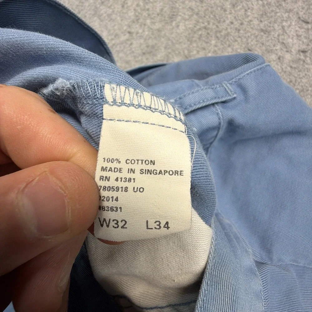 Vintage Polo Ralph Lauren Blue Pants 32x34 (Fits 31x33) Double Pleated Baggy 90s